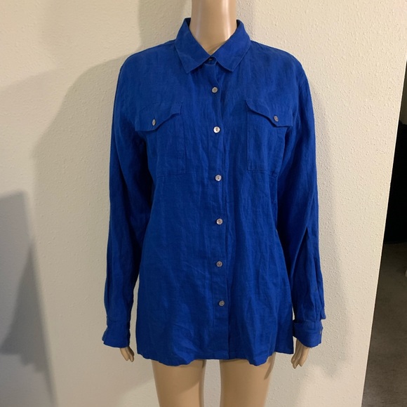 Chico's Tops - Lino by Chico’s Blouse sz 1